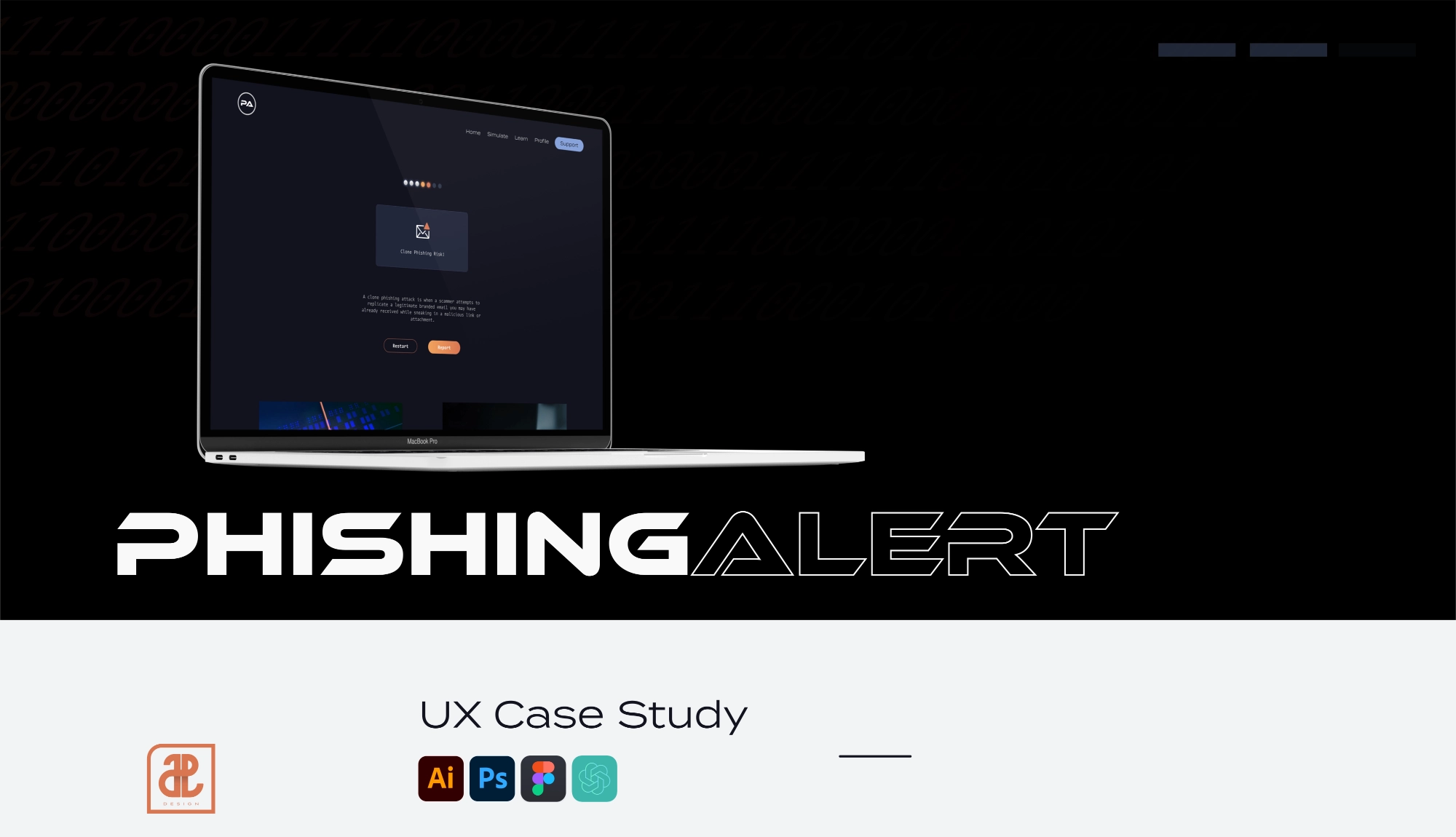 Phishing identification app case study introduction page